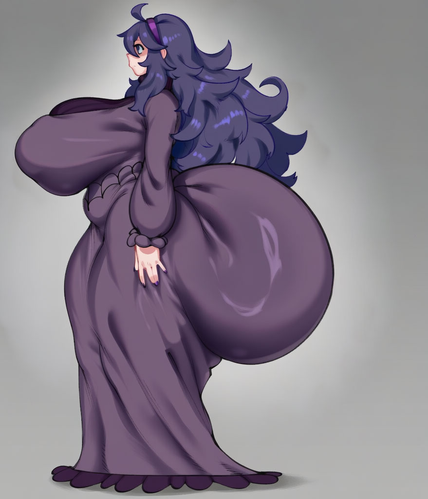 1girl, 1girls, ai generated, ass bigger than head, belly, big ass, big breasts, clothed, hex maniac, hexaru, hyper ass, large ass, large breasts, pokemon, thick thighs