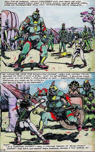 a_princess_of_mars alien animal_genitalia ass balls barsoom blood breasts dejah_thoris distraction edgar_rice_burroughs female green_martian human james_killian_spratt john_carter male mammal melee_weapon mirror multi_arm multi_breast multi_limb nude penis pubes sheath size_difference sola sword weapon