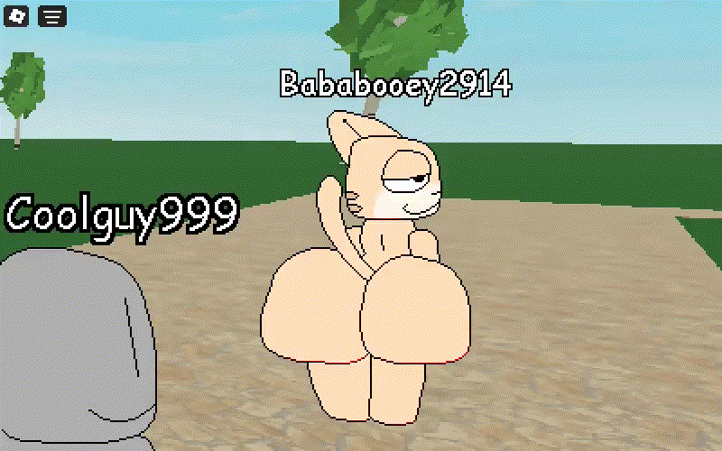 2026, animated, ass, bababooey (nxyitn), balls, big butt, breasts, bubble ass, bubble butt, cat boy, cat ears, completely naked, completely naked male, day, femboy, furry, gameplay mechanics, gay, gay anal, gif, grey skin, homosexual, homosexual male, huge ass, huge butt, huge cock, male only, male penetrated, male/male, medium breasts, naked, naked male, nxyitn, penis, roblox, robloxian, smaller male