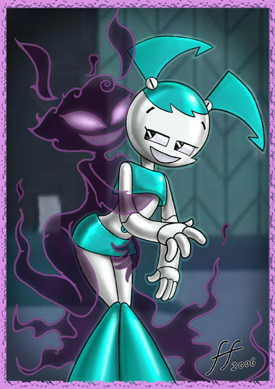 14-bis 2006 2d 2girls female gynoid humanoid jenny_wakeman misty_(mlaatr) multiple_girls my_life_as_a_teenage_robot robot robot_girl robot_humanoid smooth_skin teenager xj-9 yuri