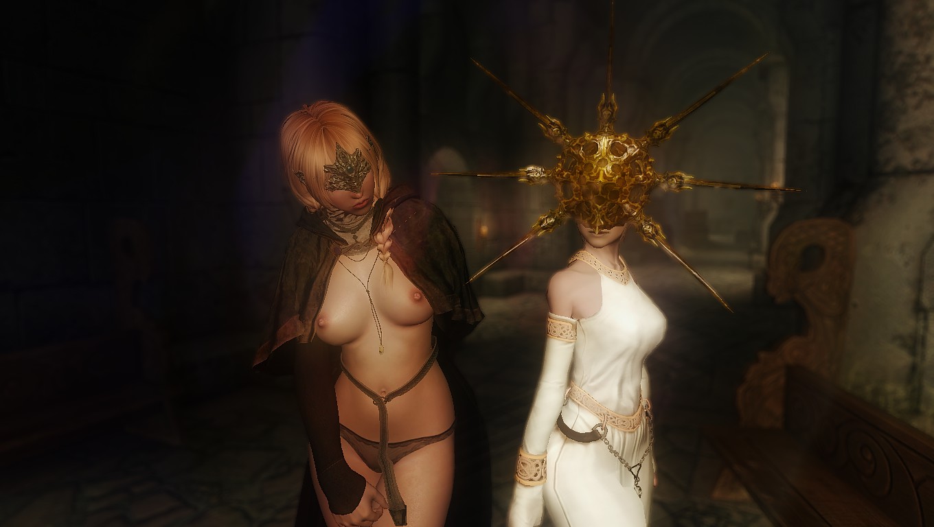 3d, bethesda softworks, breasts, dark souls, dark souls 3, dark sun gwyndolin, female, fire keeper, male, mods, nipples, skyrim, the elder scrolls, trap