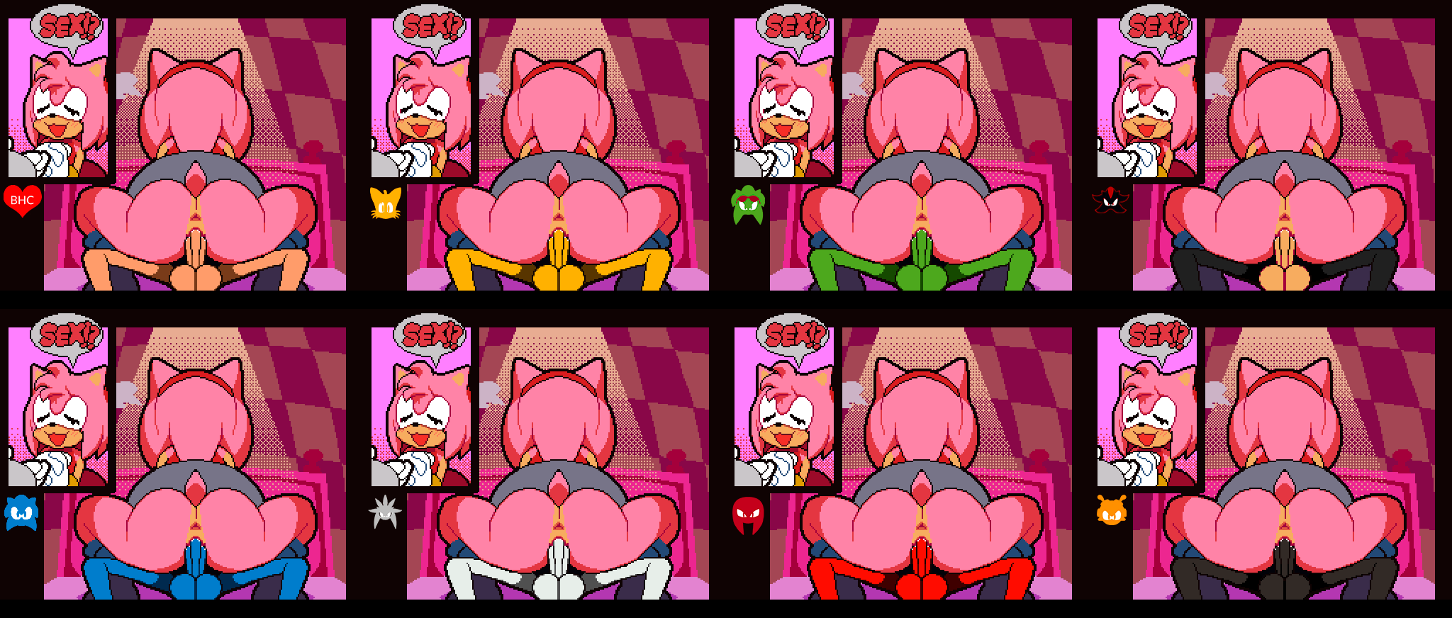 1girls, 2d, 2d animation, amy rose, animal ears, animated, anthro, anus, ass, ass focus, bed, charmy bee, classic sonic, compilation, cowgirl position, dress, edit, edited, female, furry, furry female, furry male, gif, hairband, hedgehog, hedgehog girl, human, inkerton-kun, inkuusan, knuckles the echidna, loop, male/female, on bed, penis, pink fur, red boots, red dress, red hairband, scourge the hedgehog, sega, sex, shadow the hedgehog, silver the hedgehog, sonic (series), sonic the hedgehog (series), speech bubble, straddling, straight, tagme, tail, tails the fox, testicles