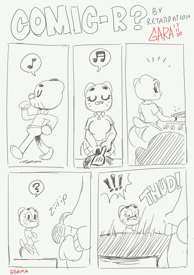 1boy, 1girls, ass, big breasts, breasts, cartoon network, cleavage, female, fur, furry, garabatoz, gumball watterson, incest, male, nicole watterson, penis, tail, tawog, the amazing world of gumball