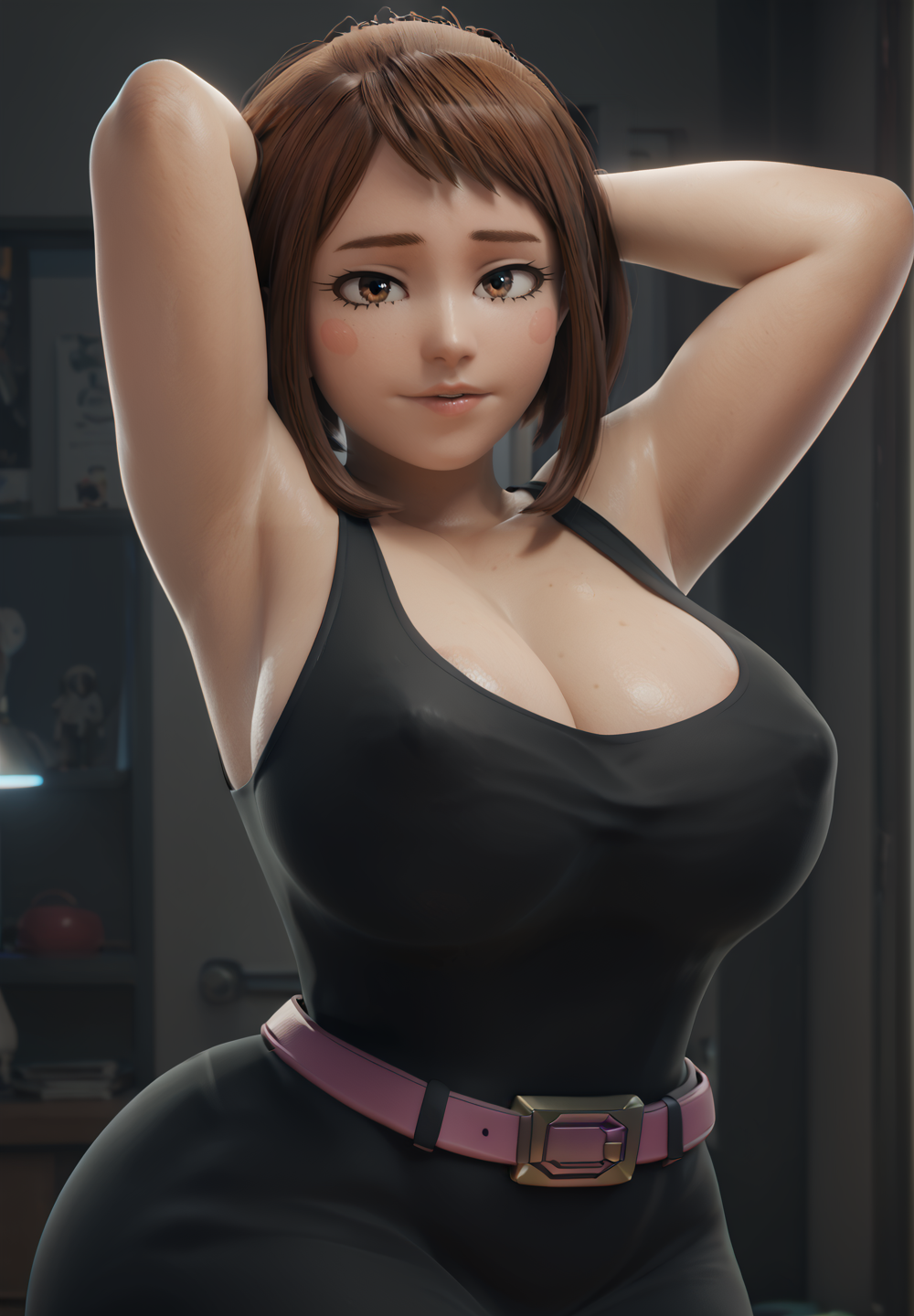 1female 1girls 3d 3d_(artwork) ai_assisted ai_generated alone anime anime_style armpits arms_behind_back arms_behind_head arms_up ass biceps big_ass big_breasts big_butt big_nipples breasts breasts_bigger_than_head brown_eyes brown_hair female female female_focus female_only huge_ass huge_breasts huge_butt human human_only humanoid light-skinned_female light_skin living_room looking_at_another looking_at_partner looking_at_viewer looking_pleasured looking_up my_hero_academia nipples ochako_uraraka short_hair solo solo_female solo_focus stable_diffusion standing thick thick_ass thick_legs thick_thighs thigh_highs thighhighs thighs voluptuous voluptuous_female waifusrift