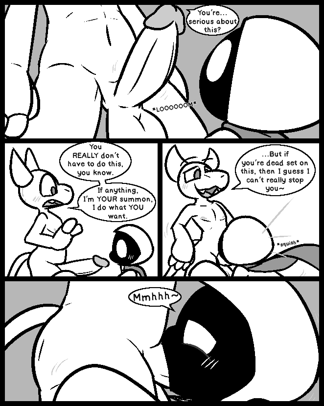 2025 2_horns anthro anthro_penetrating anthro_penetrating_humanoid balls big_balls big_penis blush cape claws clothing comic demon dialogue duo english_text erection fellatio finger_claws genitals glans greyscale horn humanoid humanoid_genitalia humanoid_on_anthro humanoid_penetrated humanoid_penis leo_the_magician male male/male male_penetrated male_penetrating male_penetrating_male moan monochrome motion_lines nude oral penetration penile penis robe sex shadow_creature side_view smile speech_bubble text thick_penis throbbing throbbing_penis to-be-named-later ultilix