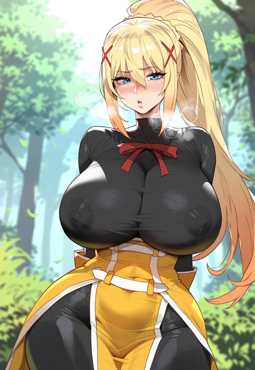 1girls ai_generated artstyle_imitation blonde_hair blue_eyes breasts darkness_(konosuba) female floox hi_res high_resolution hips huge_breasts kono_subarashii_sekai_ni_shukufuku_wo! light-skinned_female light_skin long_hair mommy stable_diffusion thiccwithaq_(ai_style) thick_thighs thighs wide_hips