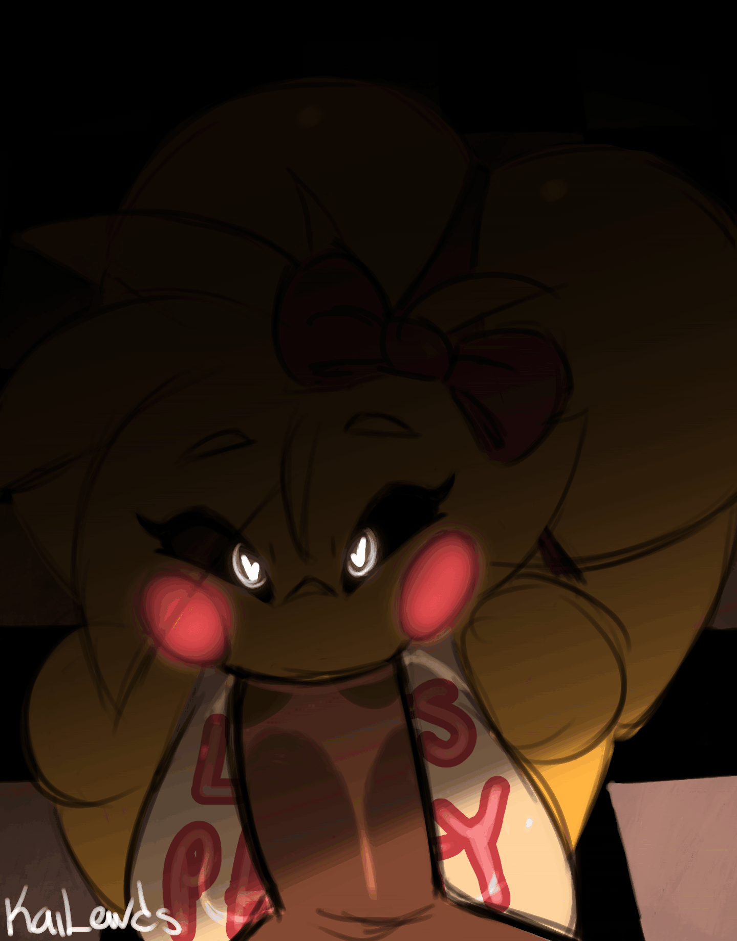 1girls, 2d animation, all fours, animated, animatronic, anthro, ass, avian, beakless, big breasts, bird, blush, bodily fluids, breasts, camera, chicken, clothed, clothing, creepy, deep throat, digital media (artwork), duo, electronics, erection, eye contact, fellatio, female, female focus, female penetrated, five nights at freddy's, five nights at freddy's 2, fnaf, galliform, genital fluids, genitals, gif, glowing, glowing eyes, hair, heart symbol, hi res, high-angle view, human, insane, interspecies, kailewds, looking at another, looking at viewer, looking up, loop, looping animation, machine, male, male/female, mammal, nipples, nude, oral, oral penetration, panties, penetration, penile, penis, phasianid, recording, robot, saliva, scottgames, sex, short playtime, simple background, static, tagme, thick thighs, toy chica (fnaf), underwear, white eyes, yellow body