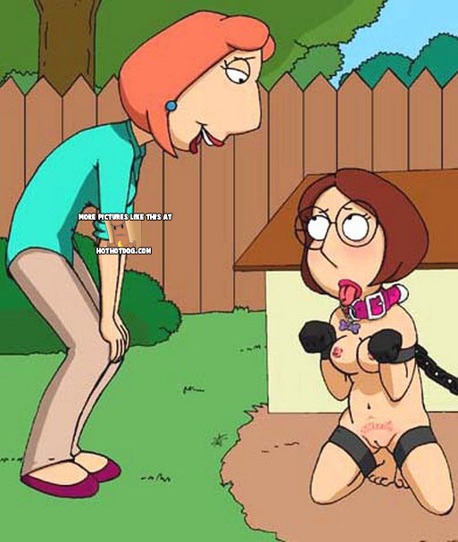 bdsm bondage chain collar darkstar family_guy female female_only human incest lois_griffin meg_griffin multiple_females multiple_girls petgirl petplay red_lipstick tagme