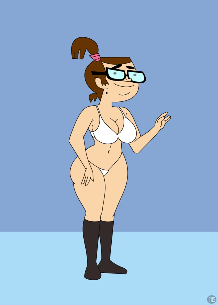 beth_(tdi) big_breasts breasts glasses nano_baz smile total_drama_island