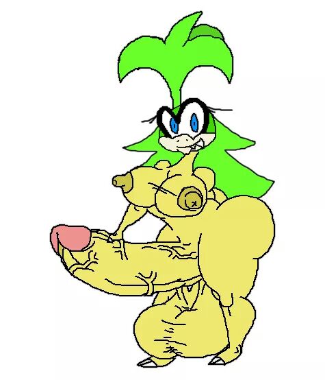 1futa bammyboo big_balls big_butt breasts full_body futa_only futanari huge_ass hyper hyper_penis iggy_koopa intersex koopaling mario_(series) nipples simple_background solo standing white_background