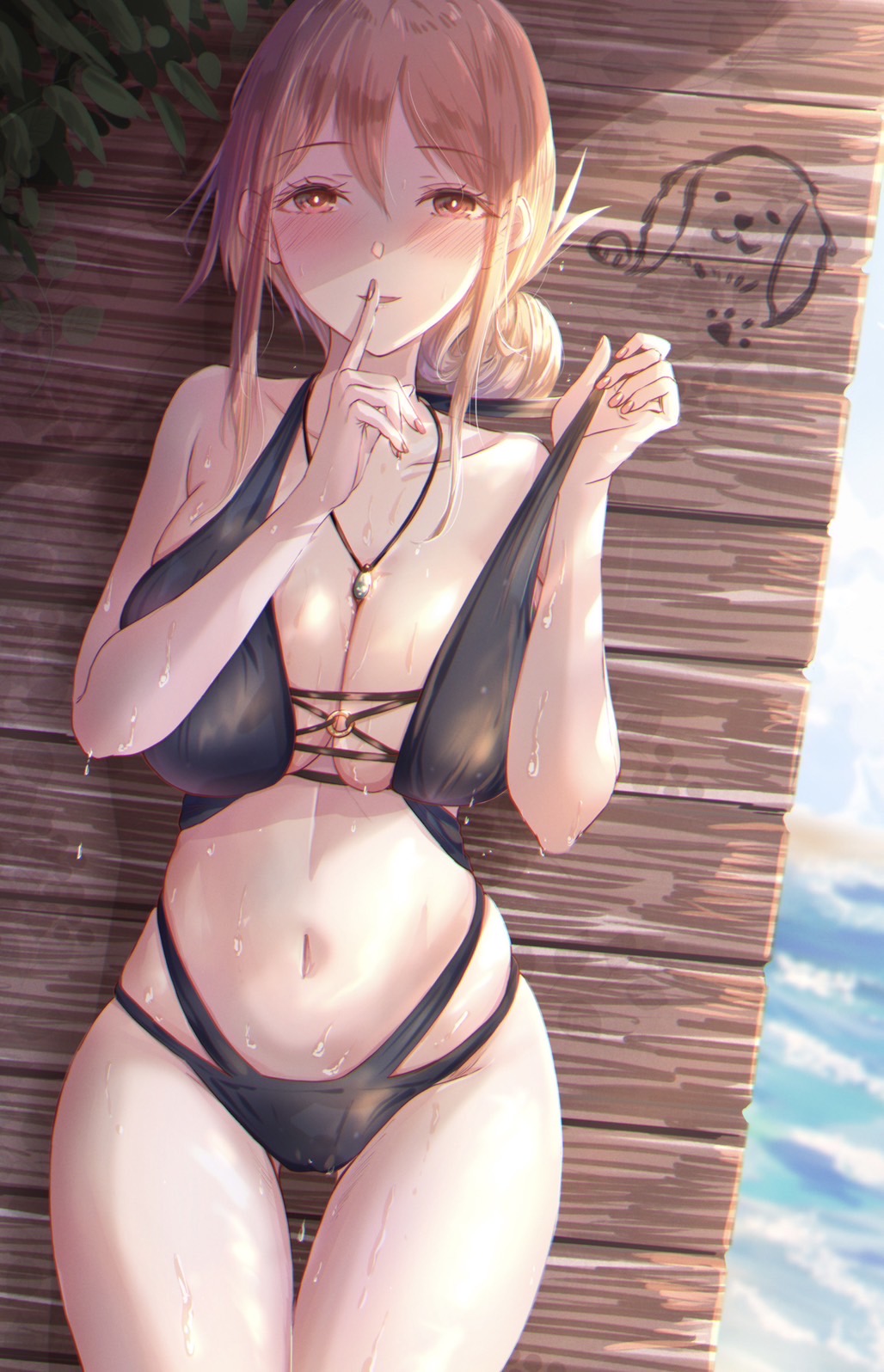 1girls, adult, adult female, anime milf, bare belly, bare chest, bare hands, bare hips, bare midriff, bare navel, bare shoulders, bare thighs, belly, belly button, big breasts, bikini, bikini bottom, bikini top, blush, blush face, blush lines, blushing at viewer, blushing female, breasts, busty, busty female, busty milf, cleavage, collarbone, curvaceous, curvaceous body, curvaceous female, curvaceous figure, curvaceous hips, curvaceous thighs, curvy, curvy body, curvy female, curvy figure, curvy hips, curvy thighs, elbows, exposed arms, exposed belly, exposed chest, exposed hips, exposed midriff, exposed navel, exposed shoulders, exposed skin, exposed thighs, female, female focus, female only, fingernails, fingers, groin, hair bun, high resolution, highres, hot milf, hourglass figure, kinomtan, large breasts, lean figure, long hair, looking at viewer, mature, mature female, midriff, milf, my teen romantic comedy snafu, narrow waist, navel, necklace, pink eyebrows, pink hair, pink-haired female, pussy, shoulders, slender body, slender waist, slim waist, smile, smiley face, smiling at viewer, soaked, solo, standing, string bikini, swimsuit, swimwear, thick thighs, thighh gap, thighs, upper body, wet, wet ass, wet belly, wet bikini, wet body, wet breasts, wet hair, wet legs, wet pussy, wet skin, wet thighs, wide hips, yuigahama yui's mother