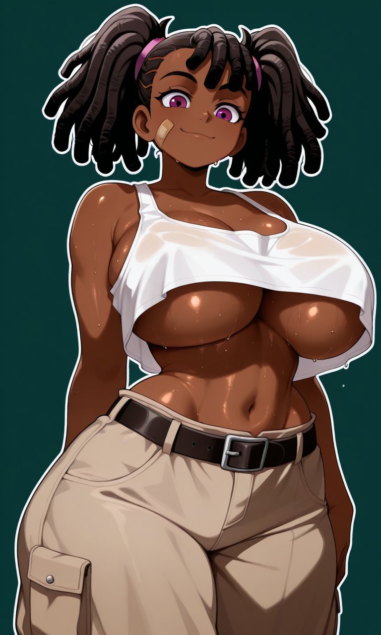 1girls, ai generated, ass, basquash!, big ass, big breasts, big thighs, breasts, bust, busty, chest, curvaceous, curvy, curvy figure, daidouji (artist), daidoujipv, dark skin, dark-skinned female, digital media (artwork), female, hips, hourglass figure, huge ass, huge breasts, huge thighs, large ass, large breasts, large thighs, legs, mature, mature female, miyuki ayukawa, slim waist, thick, thick hips, thick legs, thick thighs, thighs, voluptuous, waist, wide hips, wide thighs