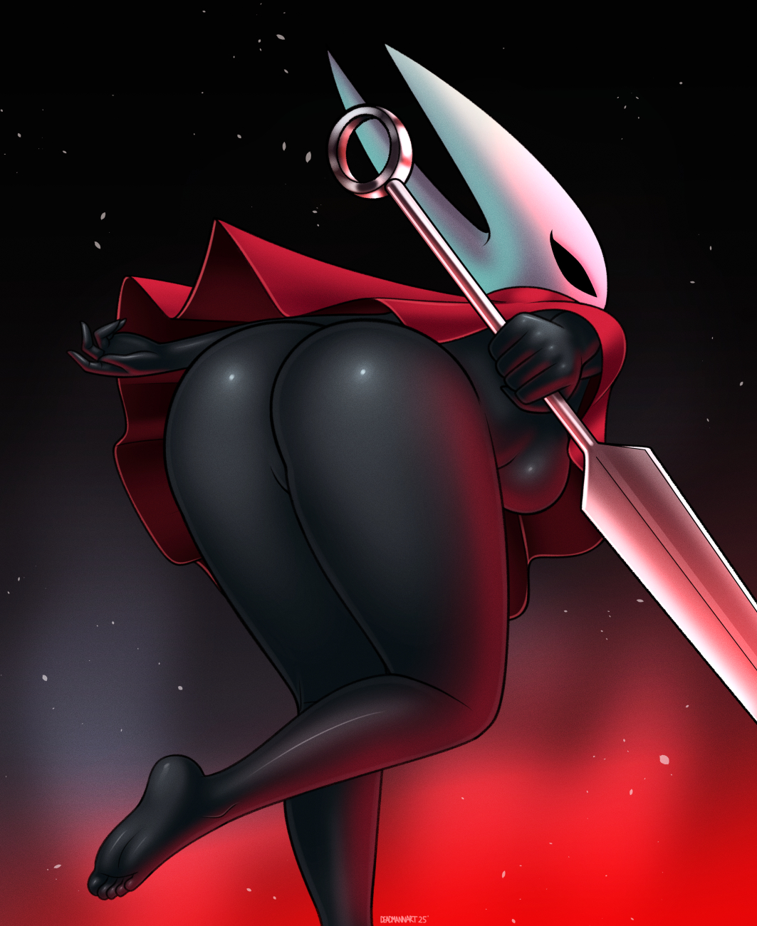 1girls, ass, breasts, female, hollow knight, hollow knight: silksong, hornet (hollow knight), nude, tagme, walkingdeadmann