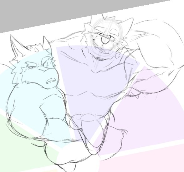 2boys 2males angry anthro bara biceps big_blue_bubble blue_fur buff bulge bulge_through_clothing bulge_through_swimsuit bulge_through_underwear bulge_under_clothes bulge_under_swimsuit crossover dick fox fox_ears fox_tail kaiju_paradise looking_at_viewer msm muscular muscular_male my_singing_monsters my_singing_monsters:_dawn_of_fire pecs purple_fur purple_skin roblox sexy smiley_face smiling sox_(msm) unfinished