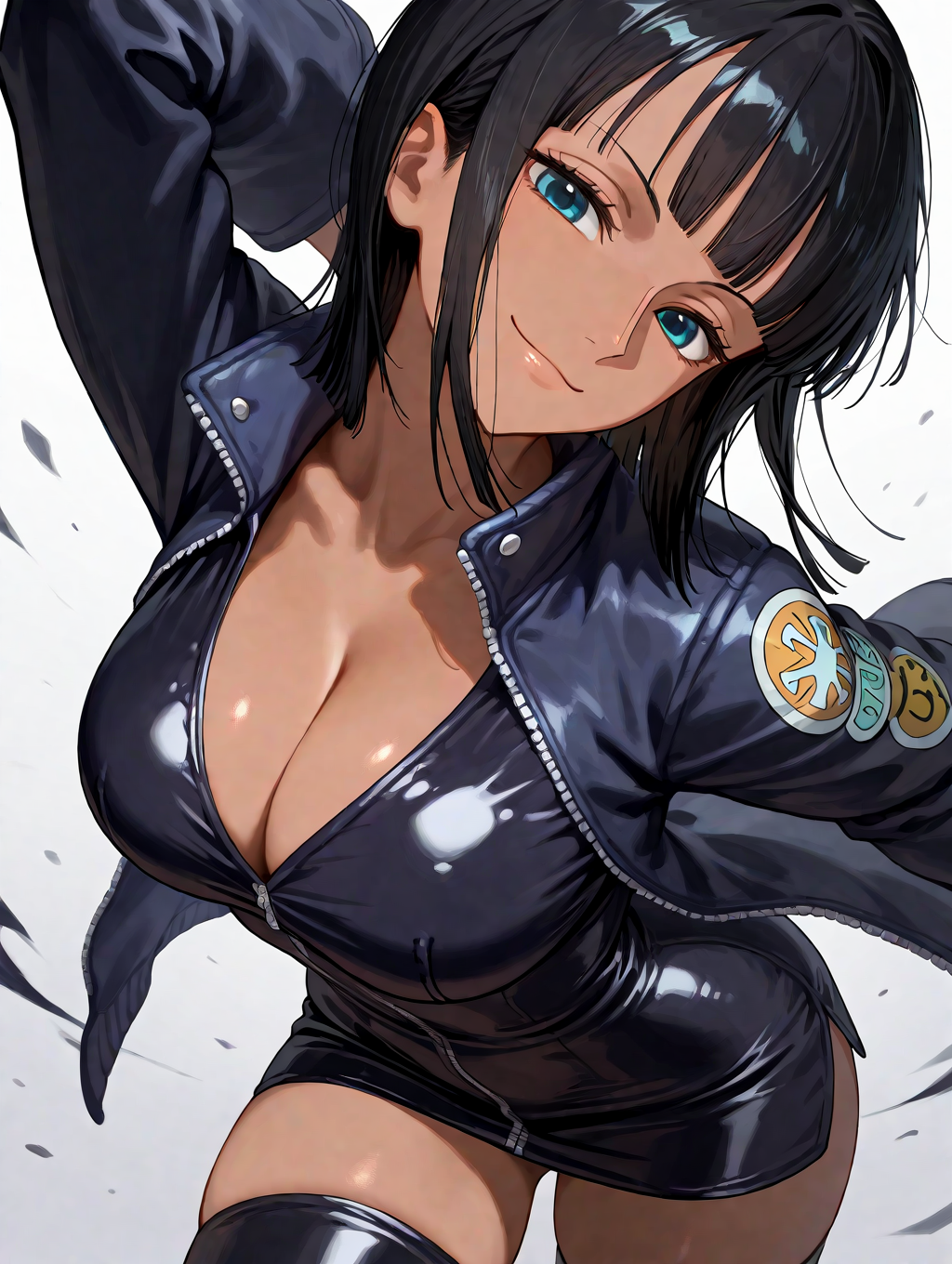 ai_generated artcalypse dark_skin latex nico_robin one_piece