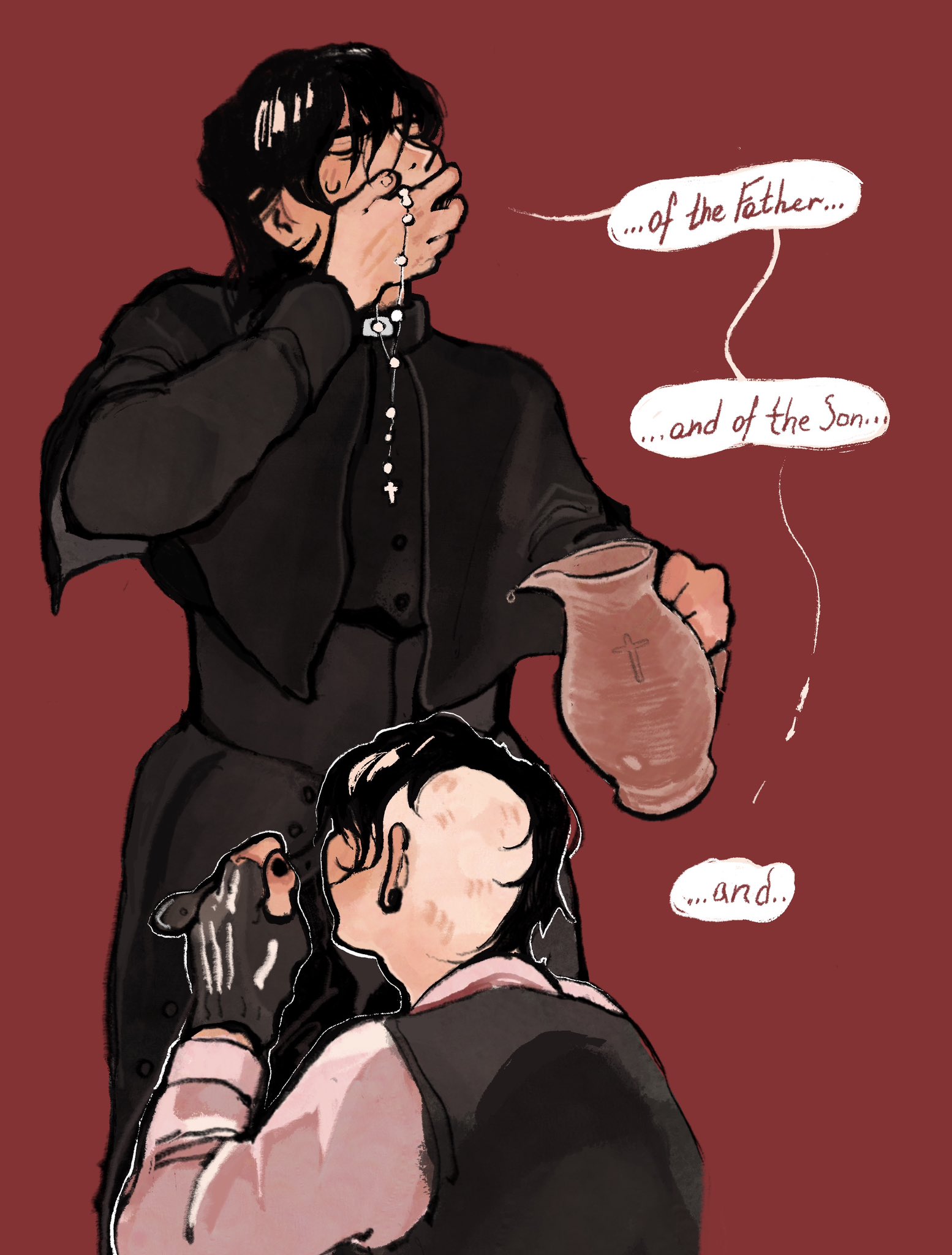 catholic, catholicism, fellatio, frank iero, gay, gerard way, my chemical romance, priest, religion, wet