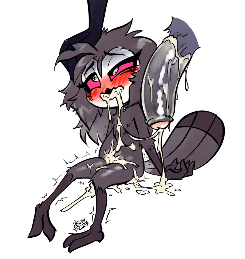 anthro bird cub cum cum_all_over father_and_daughter female hellaverse helluva_boss incest octavia_(helluva_boss) soulcentinel tagme young