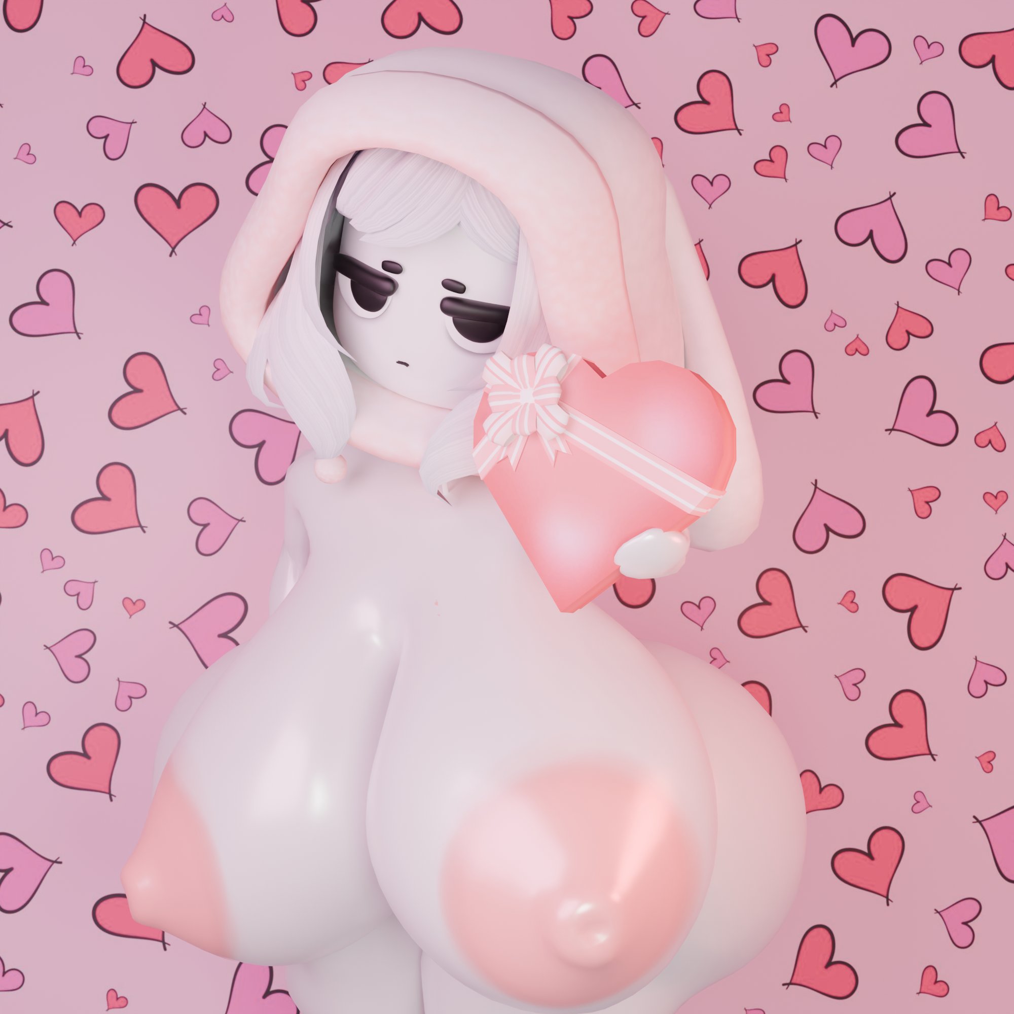 1girls, 3d, 3d (artwork), antochan, areolae, ass, breasts, bunny ears, bunny girl, chiki-antu, curvy, curvy body, curvy female, curvy figure, female, female focus, female only, girl, heart, heart shaped box, hi res, high resolution, highres, holding, holding object, huge ass, huge breasts, jaydes, roblox, roblox avatar, robloxian, tag, tagme, thick ass, thick thighs, thighs, valentine's day, valentines day, white skinned female