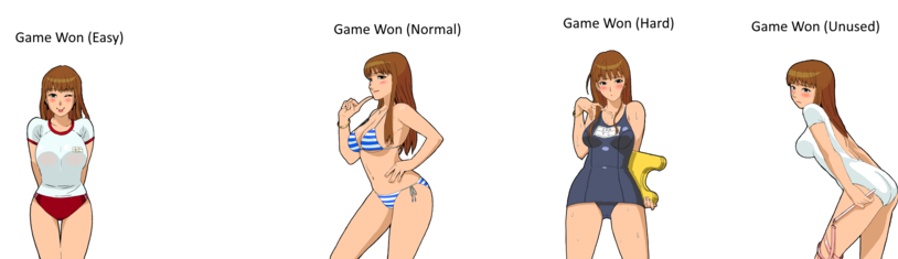 bikini bikini_bottom bikini_top breasts butt cleavage dokitsu!_boufuu_keihou_hatsurei female heartbeat!_windbreak_warning_issued minamino_soyokaze official_art one-piece_swimsuit sega sega_toylet swimsuit swimwear the_north_wind_and_the_sun..._and_me