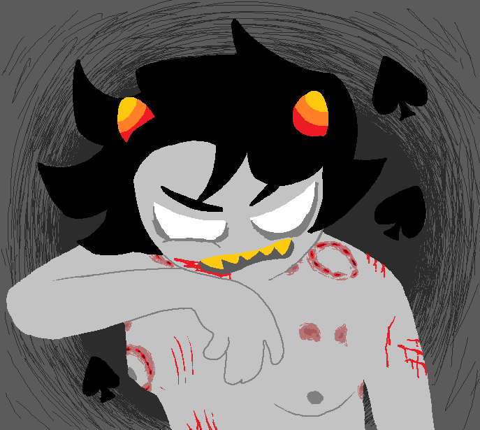 1boy alien alien_humanoid bite bite_marks biting black_hair black_hair_male blood bloody bruise bruises color colored colored_skin grey_skin hate hate_fuck hate_sex hickey hickey_marks hickeys homestuck homestuck_troll horn horns humanoid humanoid_alien kankri_vantas male male_focus male_only miracrails nude nude_male nudity scratch scratch_marks scratches scratching sharp_teeth short_hair short_hair_male solo solo_male sweater troll