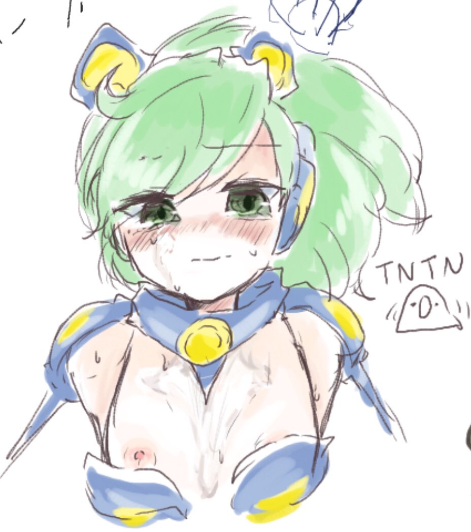 1girls after_bukkake bikini bikini_armor blush breasts breasts_out bukkake collar color crying crying_with_eyes_open cum cum_on_breasts cum_on_chest cum_on_face digital_media_(artwork) embarrassed female female_only flat_chest galaxy_gals green_eyes green_hair headphones humiliation light_skin looking_at_viewer nipples nyanko_daisensou pink_nipples questionable_consent sad shoulder_pads sweat the_battle_cats windy_(battle_cats)