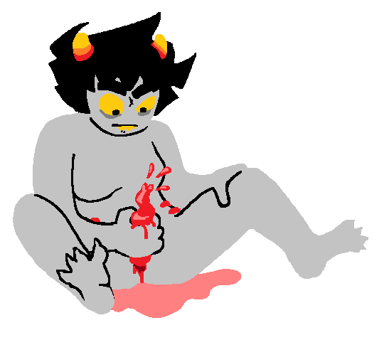 1boy alien alien_genitalia alien_humanoid alien_penis black_hair black_hair_male color colored colored_skin cuntboy cuntboy_sans_balls grey_skin herm hermaphrodite homestuck homestuck_troll horn horns humanoid intersex karkat_vantas male male_focus male_only maleherm masturbation miracrails multi_genitalia nude nude_male nudity penis pussy short_hair short_hair_male solo solo_male tentabulge tentacle troll