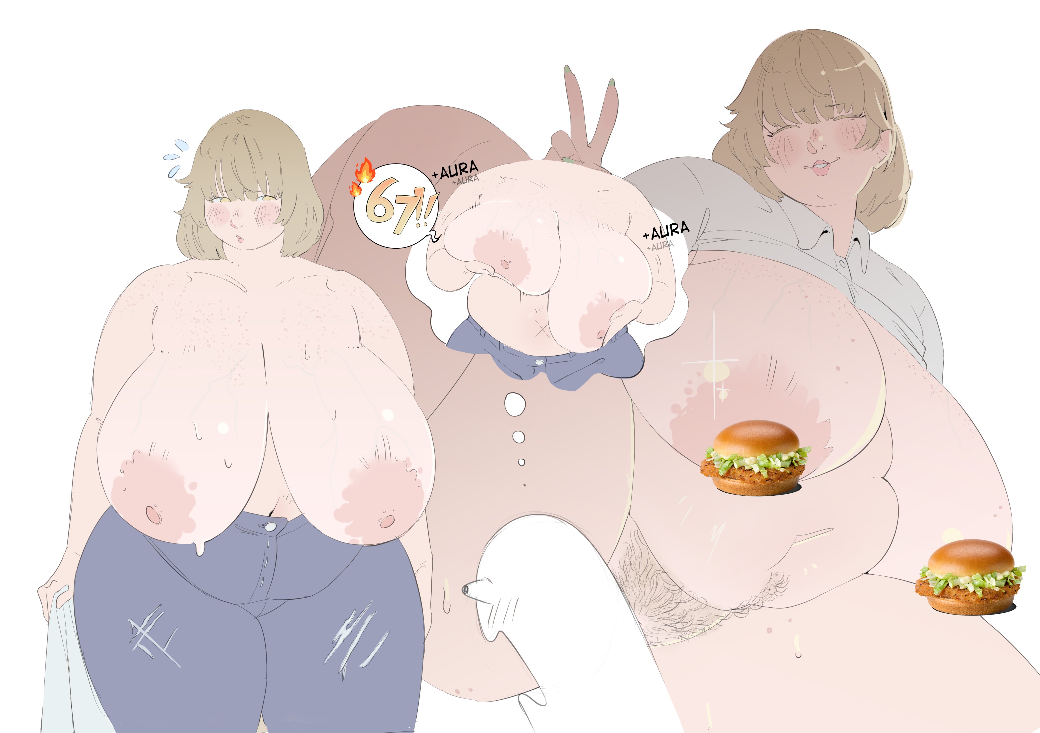 1girls, 6 7 (meme), bbw, big areola, big breasts, big nipples, big thighs, breasts, breasts bigger than head, breasts out, busty female, censored, chubby, chubby female, curvy, curvy body, curvy female, curvy figure, curvy hips, delicious in dungeon, dungeon meshi, enormous breasts, falin touden, fat, fat female, giant breasts, gigantic breasts, hairy, hairy pussy, hips, hips wider than shoulders, huge breasts, huge butt, huge thighs, massive breasts, massive thighs, oanju, pinup, sagging breasts, saggy breasts, thick legs, thick thighs, thighs, thunder thighs, thunderthighs, tits, tits bigger than head, tits out, topless, topless female, venus body, wide hips, wide thighs