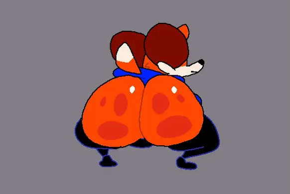 2d 2d_animation animated anus anus_peek bubble_ass bubble_butt clapping_ass clapping_buttocks clapping_cheeks furry furry_male furry_only gay looking_at_viewer soups_(superiorfox) superiorfox thick thick_ass thick_thighs twerk twerking