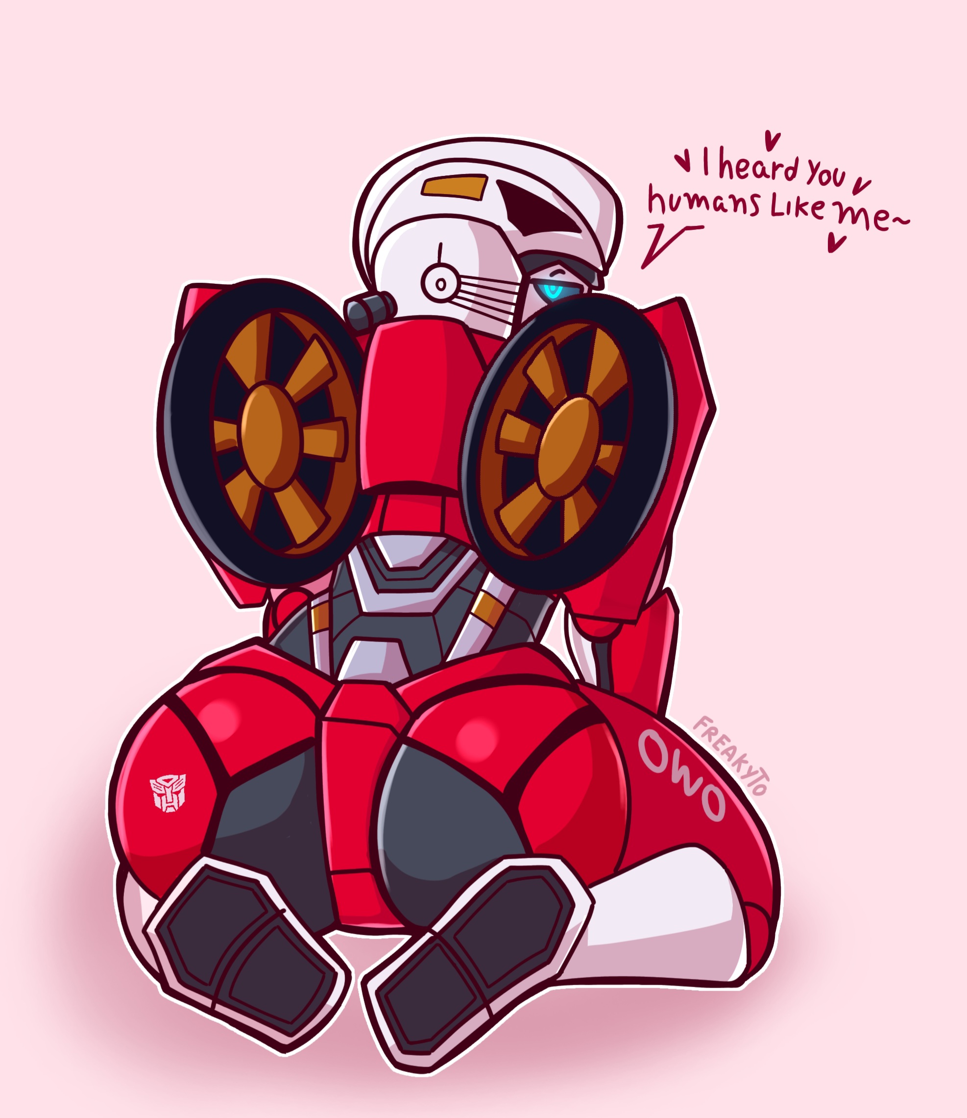 arcee, arcee (rotb), ass, ass focus, big ass, female, freakyyto, looking at viewer, looking back, robot ass, robot girl, solo, transformers, transformers rise of the beasts