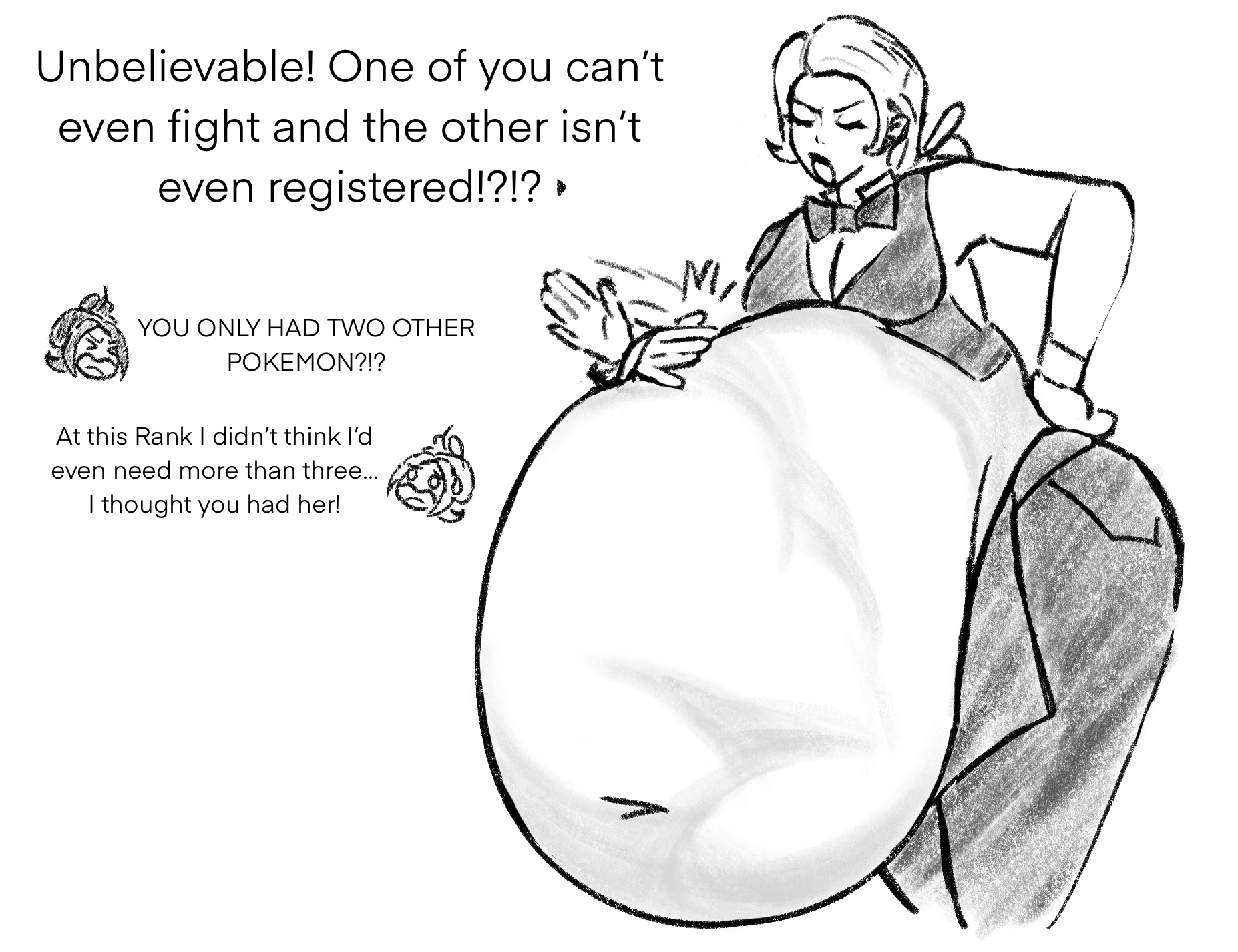 blueb140, harmony (pokemon), npc trainer, pokemon, pokemon legends: z-a, seika (pokemon), tagme, taunie (pokemon), townie (pokemon), vore, vore belly, waitress