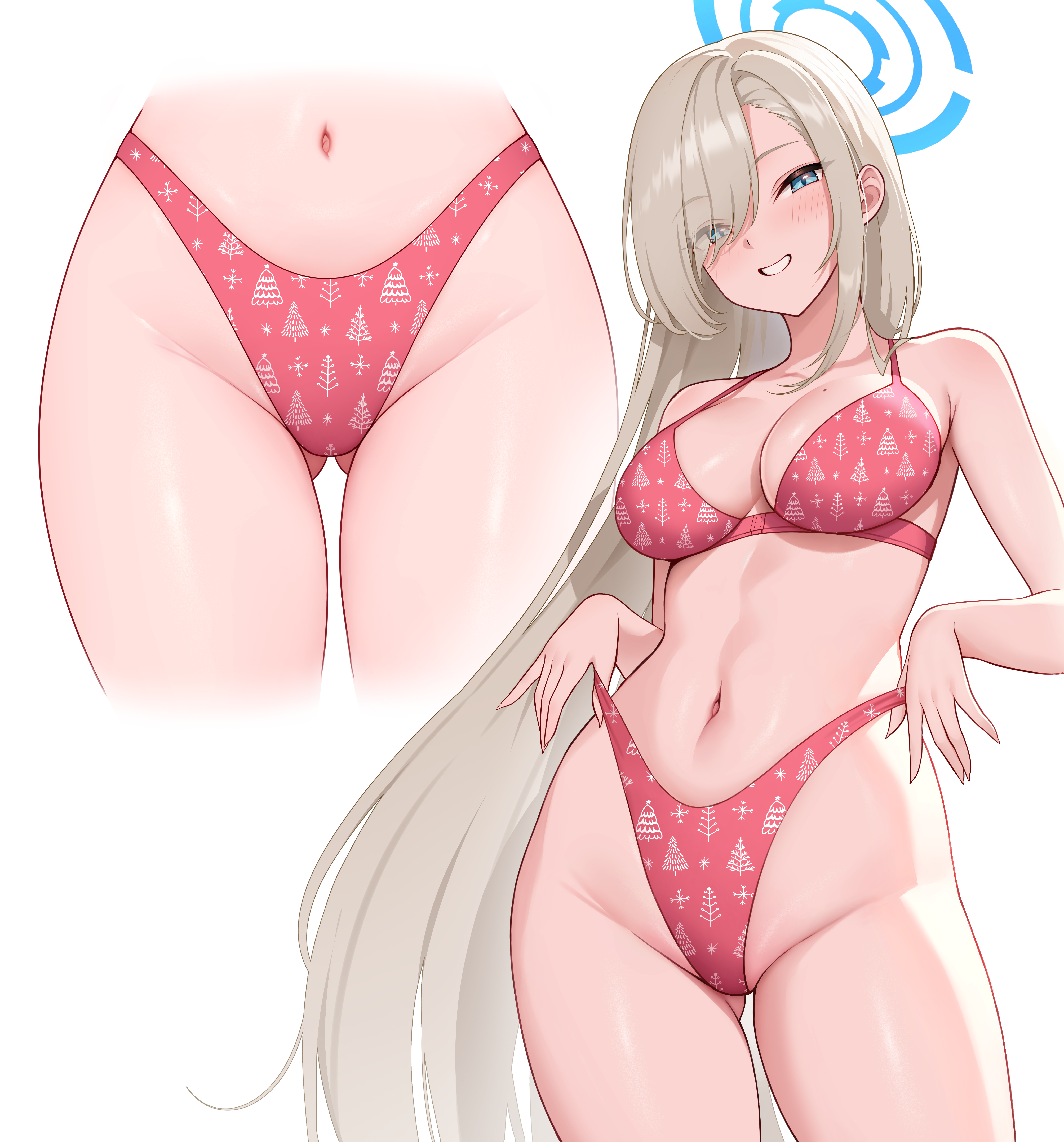 1girls, ass, asuna (blue archive), blue archive, breasts, female, light skin, light-skinned female, lingerie, looking at viewer, secon, tagme, thighs