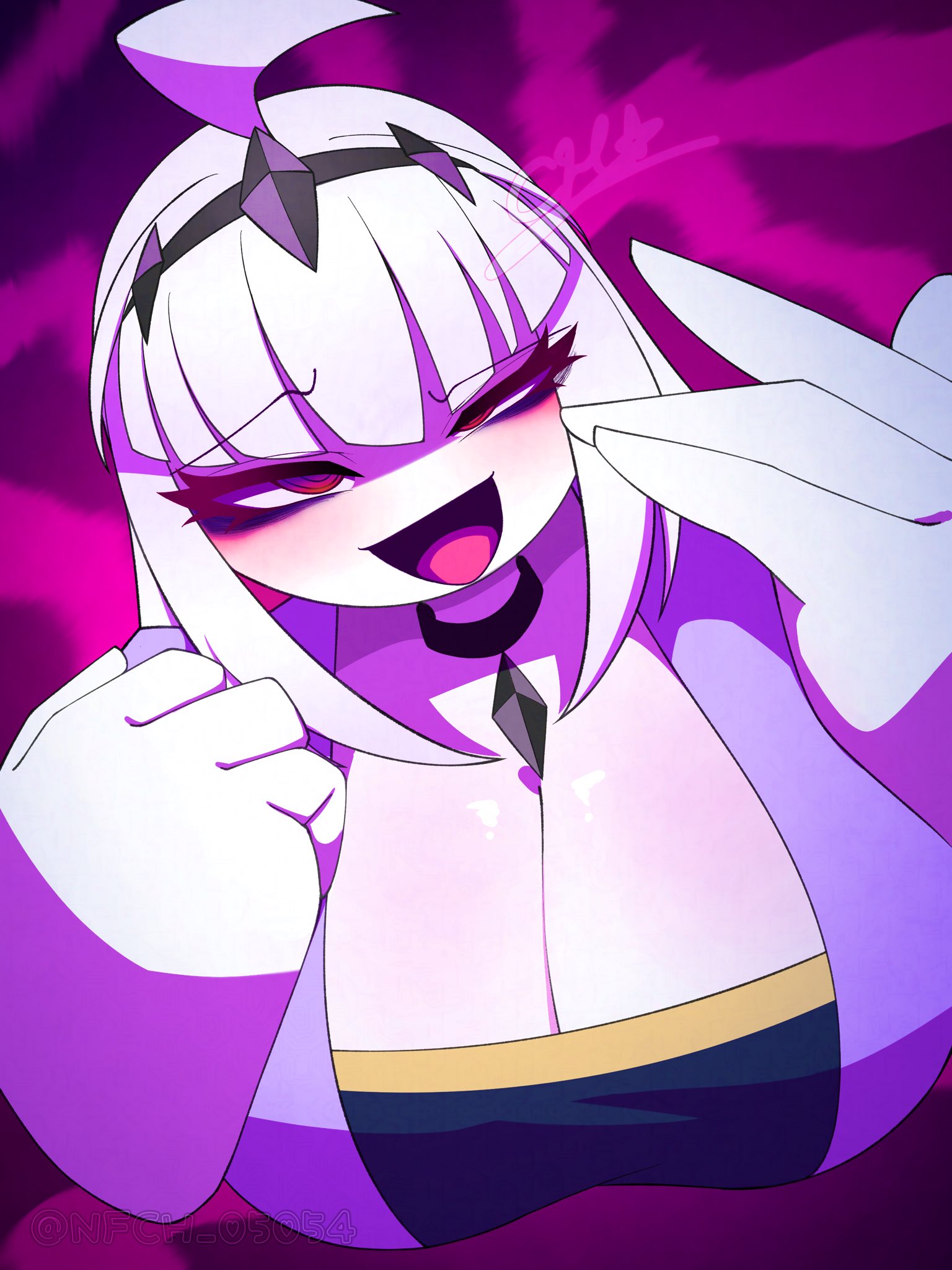 1girls, breasts, female, female only, friday night funkin, friday night funkin mod, nfch 05054, nikusa, nikusa (fnf), nikusa (sugarratio), tagme, white hair