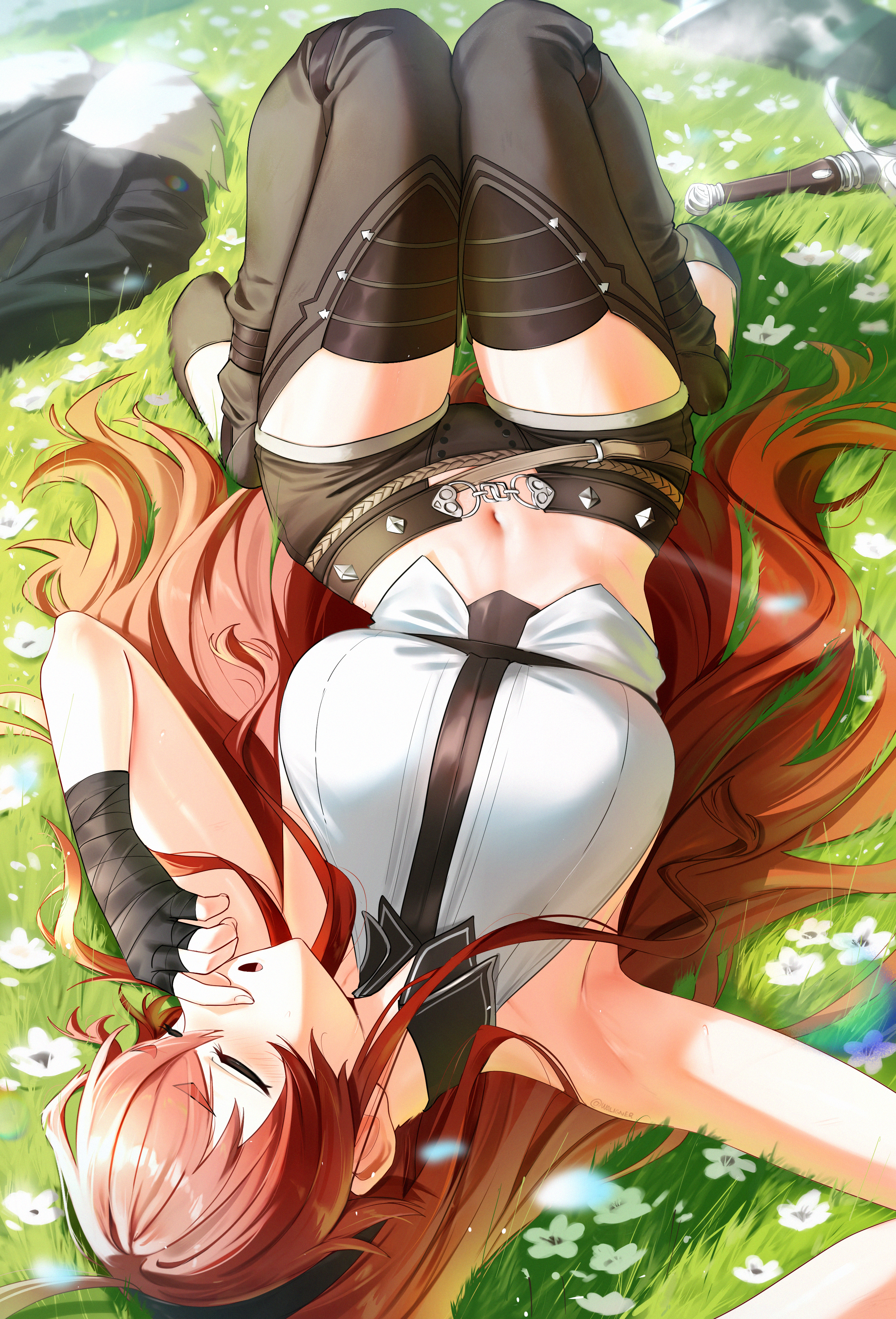 1girls, big breasts, breasts, curvaceous, curvy, curvy female, eris greyrat, female, female focus, female only, light skin, light-skinned female, long hair, mushoku tensei, mushoku tensei: isekai ittara honki dasu, slim waist, solo, solo female, solo focus, thick thighs, thigh gap, thighs, waligner, wide hips
