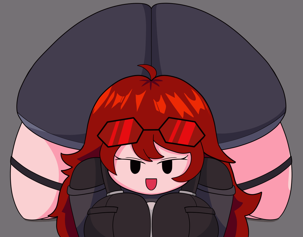 1girls, agent gf (friday night funkin), animated, animated gif, ass, ass bigger than head, ass clapping, ass focus, auburn hair, bedroom eyes, big ass, big breasts, bottom heavy, breasts, bubble butt, clapping cheeks, face down ass up, fat ass, female, female only, friday night funkin, friday night funkin mod, gif, girlfriend (friday night funkin), grey background, half-closed eyes, huge ass, jiggle, jiggling ass, large ass, looking at viewer, massive ass, mob face, scarecorrode, solo, thick ass, thick thighs, thunder thighs, top-down bottom-up, twerking, twitter, wide hips, wobbling ass
