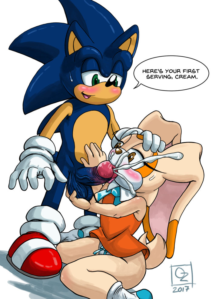 anthro balls cream_the_rabbit cum cumshot duo ejaculation english_text erection fellatio female foreskin glans hedgehog lagomorph male mammal omegazuel oral orgasm penis rabbit retracted_foreskin sex sonic_(series) sonic_the_hedgehog text uncut