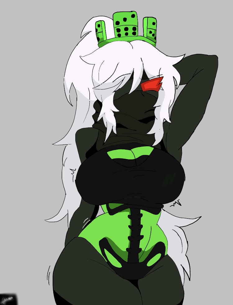 1x1x1x1 (forsaken), artist request, ass, betrayed 1x1x1x1, big breasts, boobs, crown, female focus, female only, forsaken (roblox), posing, red eyes, roblox, roblox game, robloxian, rule 63, tagme, white hair