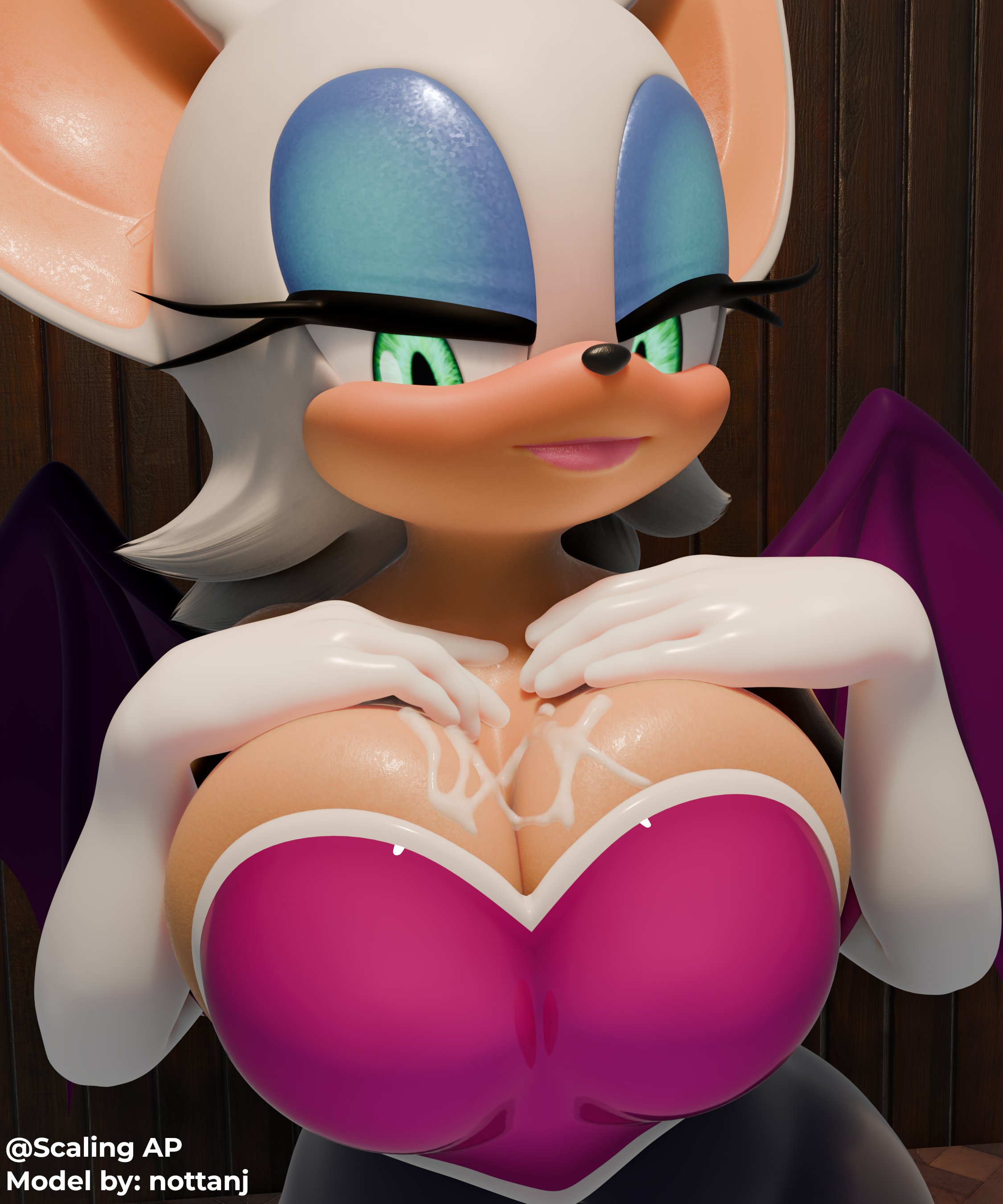 1girls, 3d, 3d model, animal humanoid, anthro, ass, bat, bat girl, bat humanoid, big ass, big breasts, big thighs, breasts, breasts bigger than head, bust, busty, chest, curvaceous, curvy, curvy figure, female, hips, hourglass figure, huge ass, huge breasts, humanoid, large ass, large breasts, legs, light skin, light-skinned female, mature, mature female, mobian, mobian (species), mobian bat, nottanj, rouge the bat, rouge the bat (nottanj), scalingap, sega, slim waist, sonic (series), sonic adventure 2, sonic the hedgehog (series), thick, thick hips, thick legs, thick thighs, thighs, voluptuous, waist, wide hips, wide thighs
