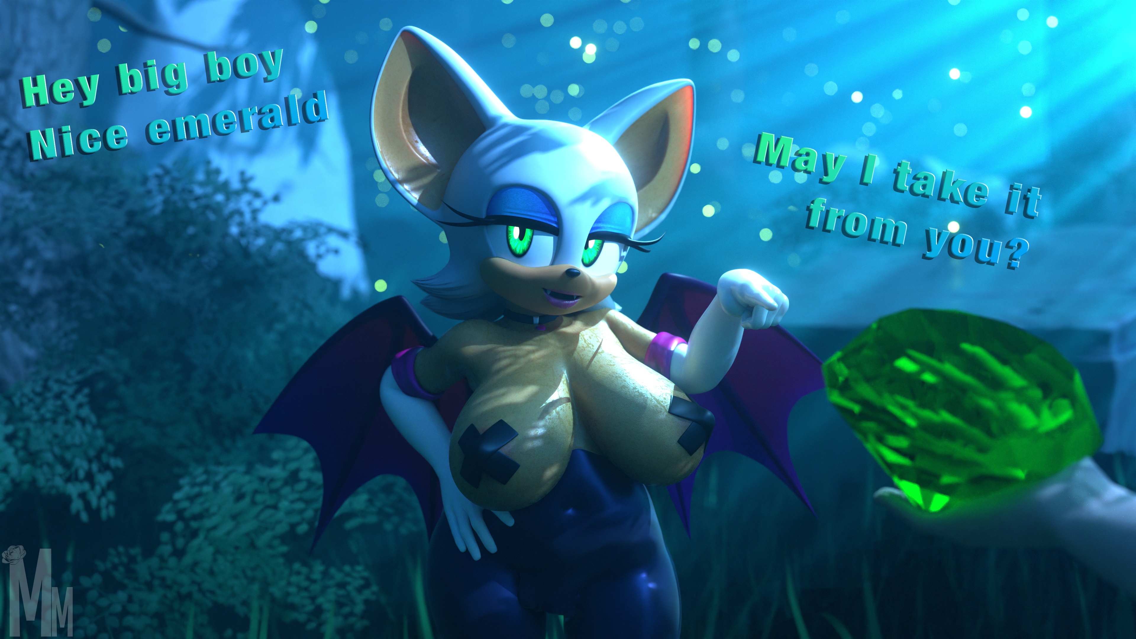 1girls, 3d, 3d model, animal humanoid, anthro, ass, bat, bat girl, bat humanoid, big ass, big breasts, big thighs, breasts, breasts bigger than head, bust, busty, chest, curvaceous, curvy, curvy figure, female, hips, hourglass figure, huge ass, huge breasts, humanoid, large ass, large breasts, legs, light skin, light-skinned female, mature, mature female, mobian, mobian (species), mobian bat, modestmorning, nottanj, rouge the bat, rouge the bat (nottanj), sega, slim waist, sonic (series), sonic adventure 2, sonic the hedgehog (series), thick, thick hips, thick legs, thick thighs, thighs, voluptuous, waist, wide hips, wide thighs
