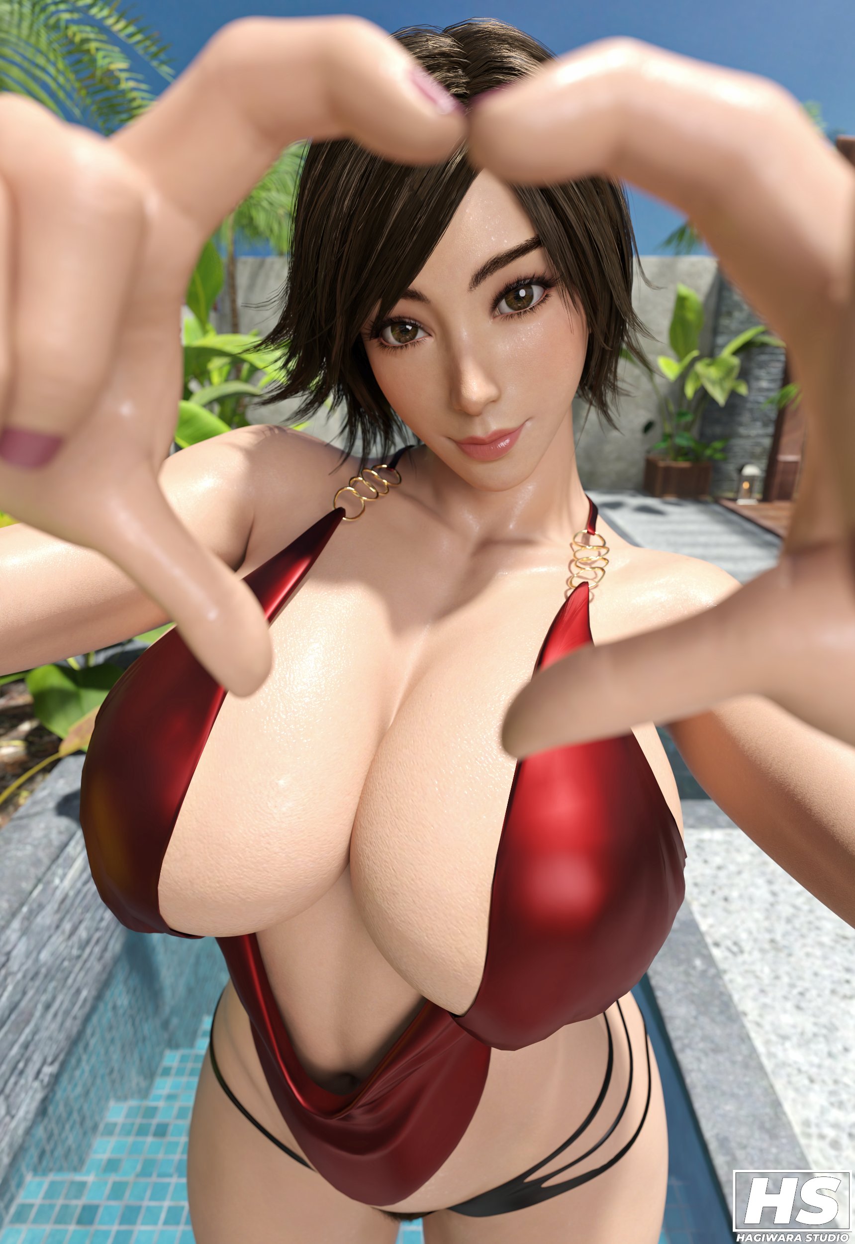 1girls, 3d, asian, asian bimbo, asian female, ass, big ass, big breasts, breasts, female, female only, hagiwara studio, huge ass, huge breasts, japanese, kazama asuka, namco, paag, pool, poolside, solo, solo female, tekken, tekken 8, thick thighs, voluptuous, voluptuous female