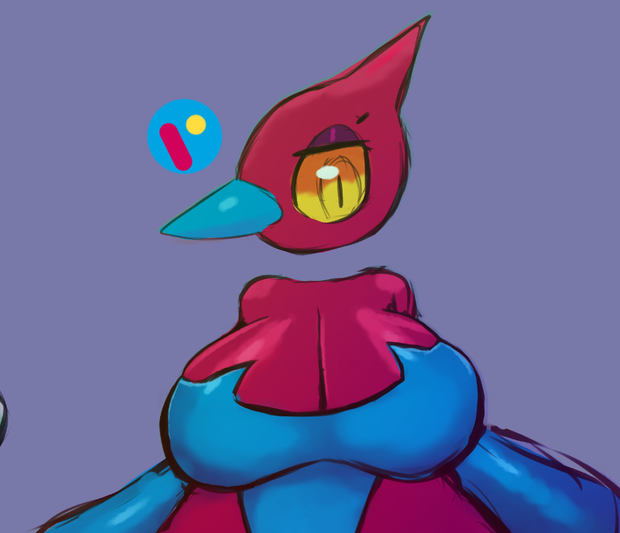 artesjsc big_breasts breasts cleavage female furry huge_breasts porygon-z tagme