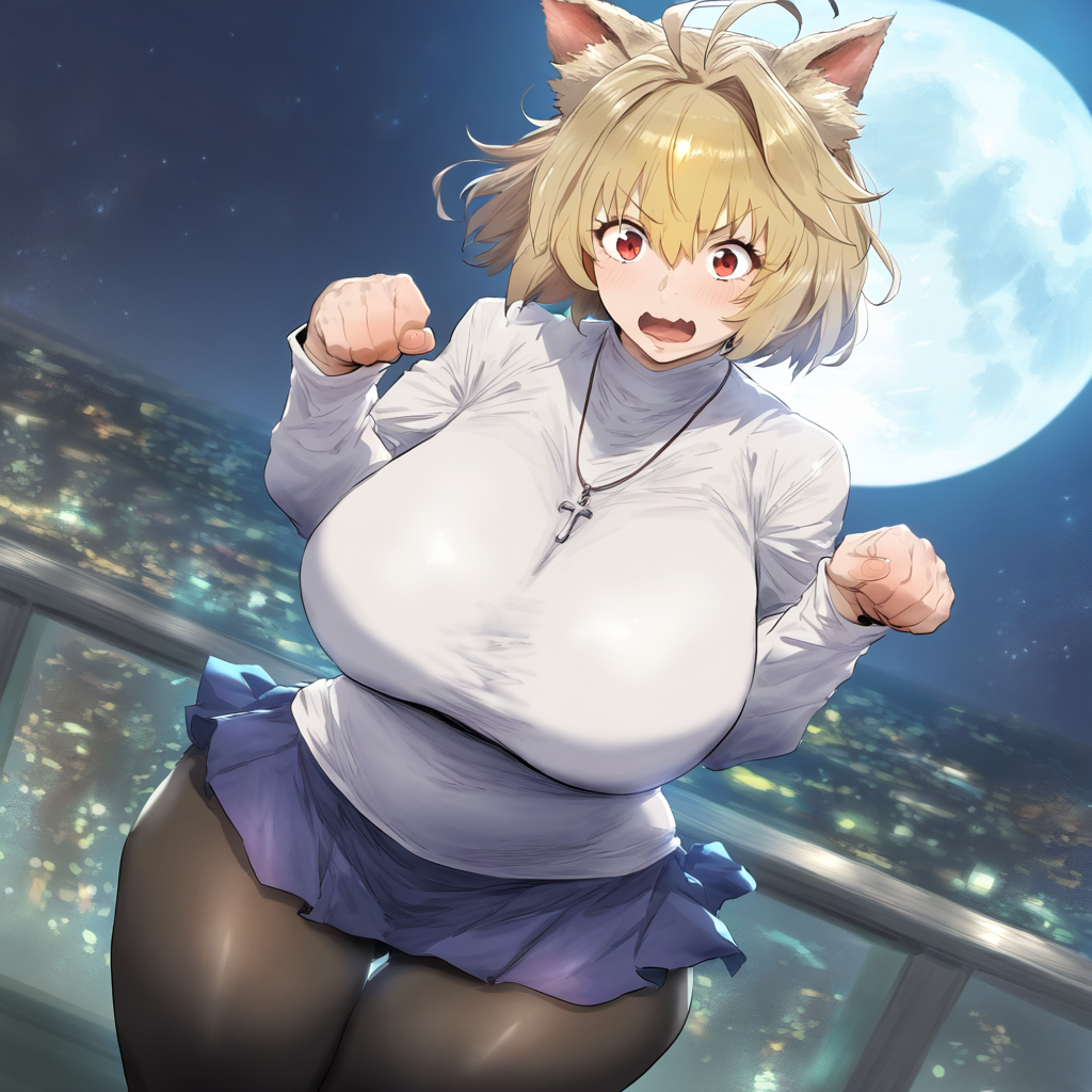 ahoge ai_generated alternate_body_type alternate_breast_size arcueid_brunestud background big_breasts black_pantyhose blonde_hair breasts breasts_bigger_than_head cat_ears catgirl chubby chunky city city_background curvy curvy_figure fat gigantic_breasts huge_breasts jewelry large_boobs large_breasts lingerie mature mature_body mature_figure meaty melty_blood necklace pantyhose paw_pose plump pout red_eyes short_hair sweater thicc thick thick_thighs thighhighs thighs top_heavy tsukihime type-moon vampire vampire_girl venus_body voluptuous wide wide_hips