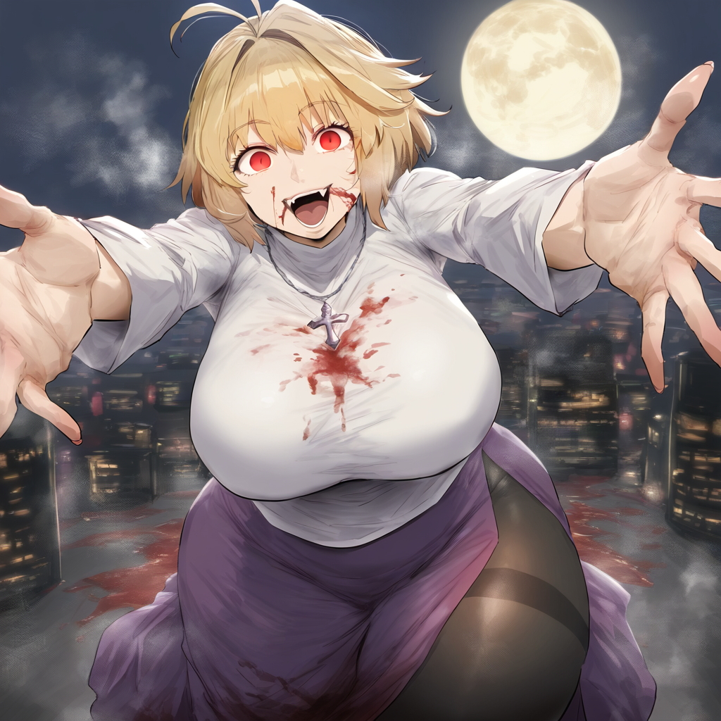 ahoge ai_generated alternate_body_type alternate_breast_size arcueid_brunestud background big_breasts black_pantyhose blonde_hair blood breasts breasts_bigger_than_head bright_eyes chubby chunky city city_background covered_in_blood curvy curvy_figure fangs fat gigantic_breasts huge_breasts imminent_sex jewelry large_boobs large_breasts lingerie long_skirt looking_at_viewer mature mature_body mature_figure meaty melty_blood necklace pantyhose plump pout reaching_out reaching_towards_viewer red_arcueid red_eyes sharp_fangs sharp_teeth short_hair sweater thicc thick thick_thighs thighhighs thighs top_heavy tsukihime type-moon vampire vampire_girl venus_body voluptuous wide wide_hips yandere