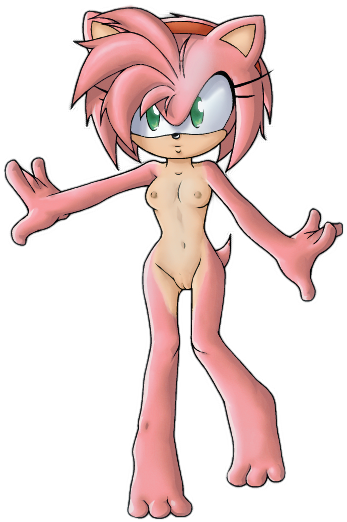 1girls amy_rose areola beige_skin breasts buttercup_saiyan color feet female female_only fur furry green_eyes hedgehog nipples nude pink_fur png pussy sega skin solo sonic_(series) standing straight_hair transparent_background uncensored