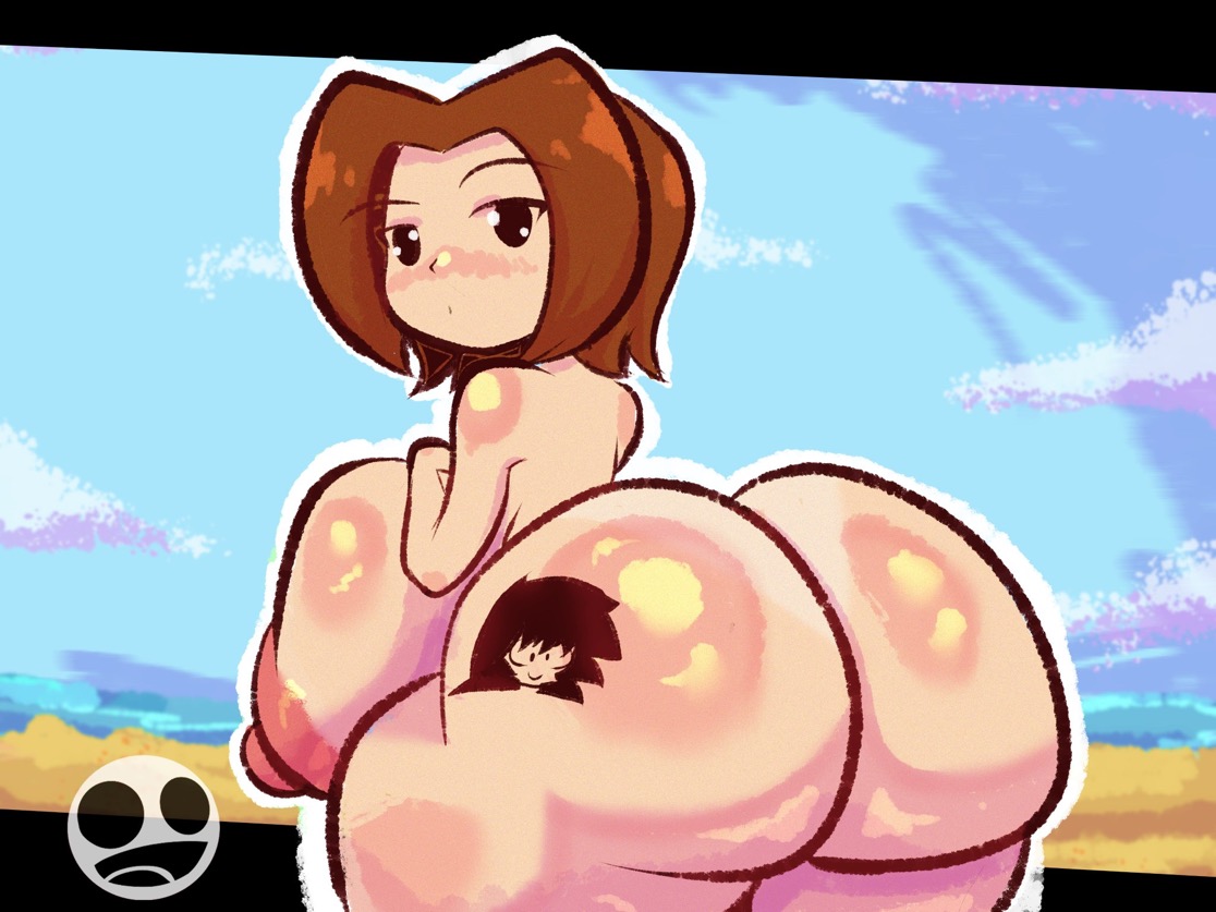 1girls, 2d, 2d (artwork), angelonce, areola, ass, background, beach, beach background, big ass, big breasts, black eyes, booty, breasts, brown hair, brunette female, brunette hair, female, female only, helly (artist), hellyeltilino, hi res, mii, mii gunner, mii gunner (smash 4), mob face, nsfwed22, solo, solo female, super smash bros., super smash bros. ultimate, tattoo, tattoo on butt, thicc