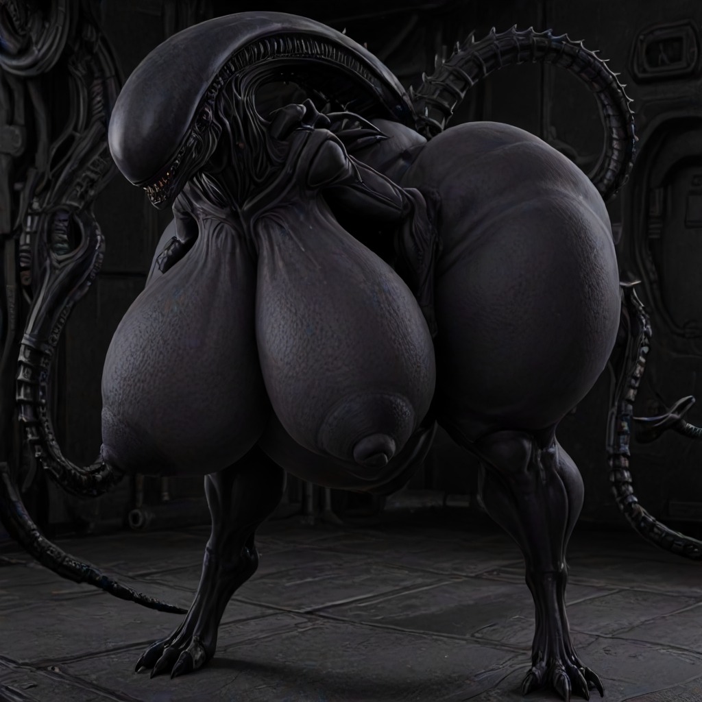 ai art, ai generated, alien, anthro, areolae, bbw, bending forward, bending over, big areola, big breasts, big nipples, breasts, breasts apart, breasts bigger than head, child bearing hips, chubby, chubby anthro, chubby female, curvaceous, curvaceous female, curvaceous thighs, curvy anthro, fat, fat female, female xenomorph, gigantic ass, gigantic breasts, huge areolae, huge ass, huge belly, huge breasts, huge nipples, hyper ass, hyper breasts, hyper hips, hyper thighs, large breasts, large hips, large thighs, navel, nipples, plump, plump thighs, ruleconteru, sagging breasts, saggy breasts, ssbbw, thick legs, thick thighs, thunder thighs, venus body, voluptuous, voluptuous body, voluptuous female, wide hips, wide thighs, xenomorph
