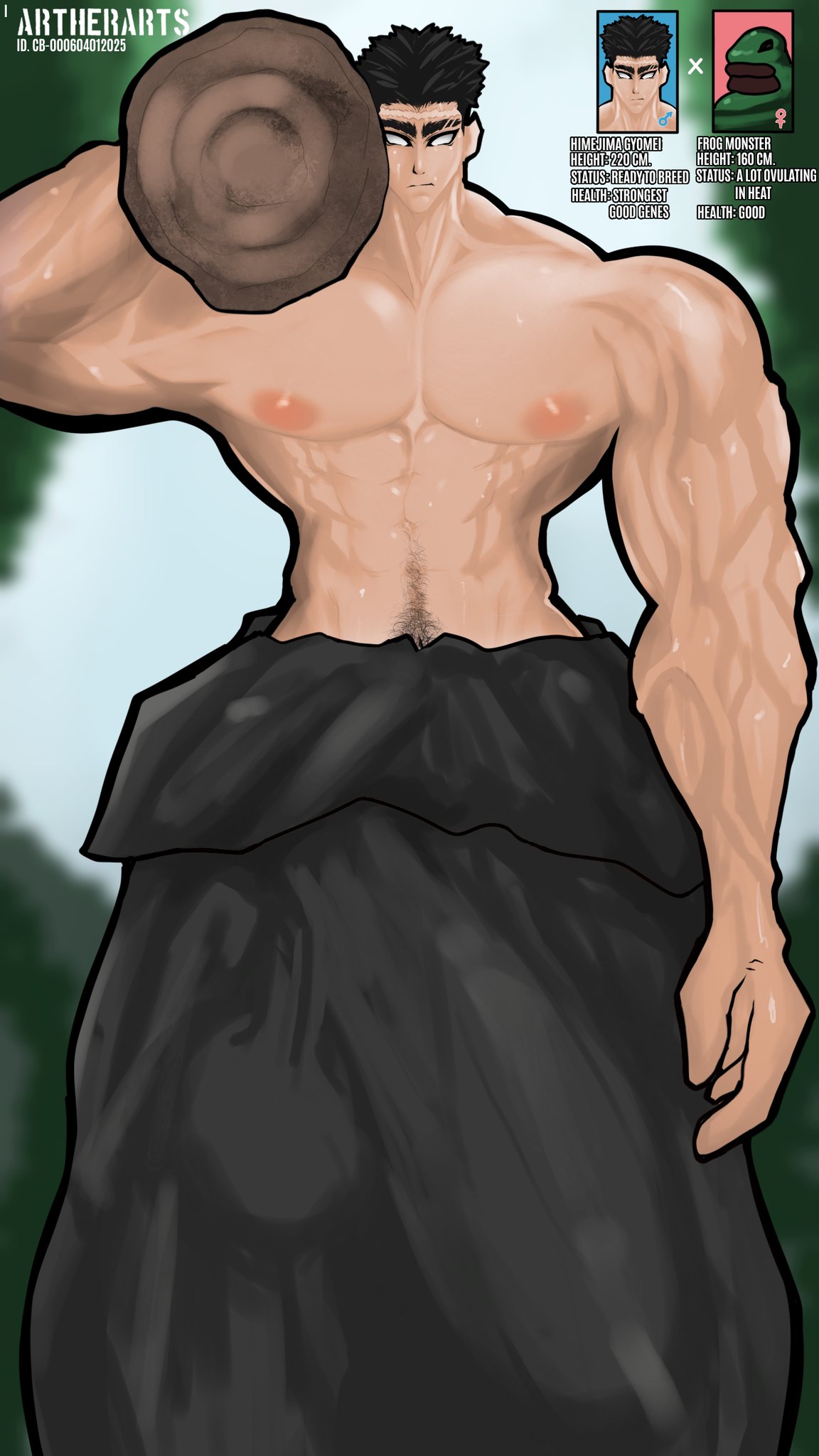 1boy abs absurd_res absurdres anthro artherarts balls ballsack biceps big_balls big_hands big_penis boner broad_shoulders chain_leash cock color curse dangling_testicles deltoids demon_slayer erection foreskin gay gay_male giant glans hd heavy_balls height_difference high_resolution highres himejima_gyomei huge_balls huge_cock intact interspecies it'll_never_fit kimetsu_no_yaiba large_penis larger_male leash light-skinned_male light_skin long_penis looking_at_viewer low_hanging_balls low_hanging_testicles male male_focus male_only monster muscle muscles muscular muscular_arms muscular_male nipples pants pecs penis pink_hair pink_hair_male pubic_hair retracted_foreskin sagging_balls sagging_testicles saggy_balls scrotum sex_slave short_hair short_hair_male shortstack shoulder_tattoo size_difference solo solo_male standing tall taller_male tattoo tattoo_on_shoulder testicles thick_penis toe_claws trapezius tribal_tattoo undercut vein veiny_penis wide_shoulders x-ray