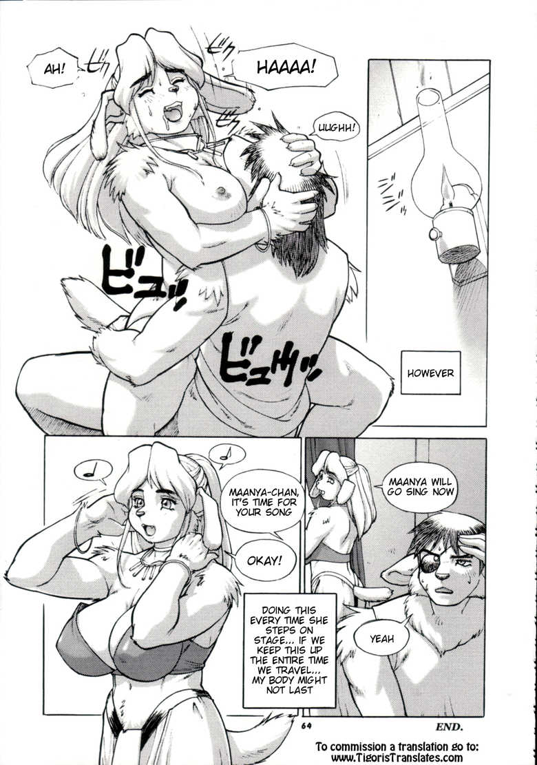 after_sex anthro big_breasts black_and_white book_of_the_beast breasts canine comic drooling eye_patch eyewear female hands_on_hips humanoid male mammal monochrome nipples orgasm saliva sex straight sweat text trump