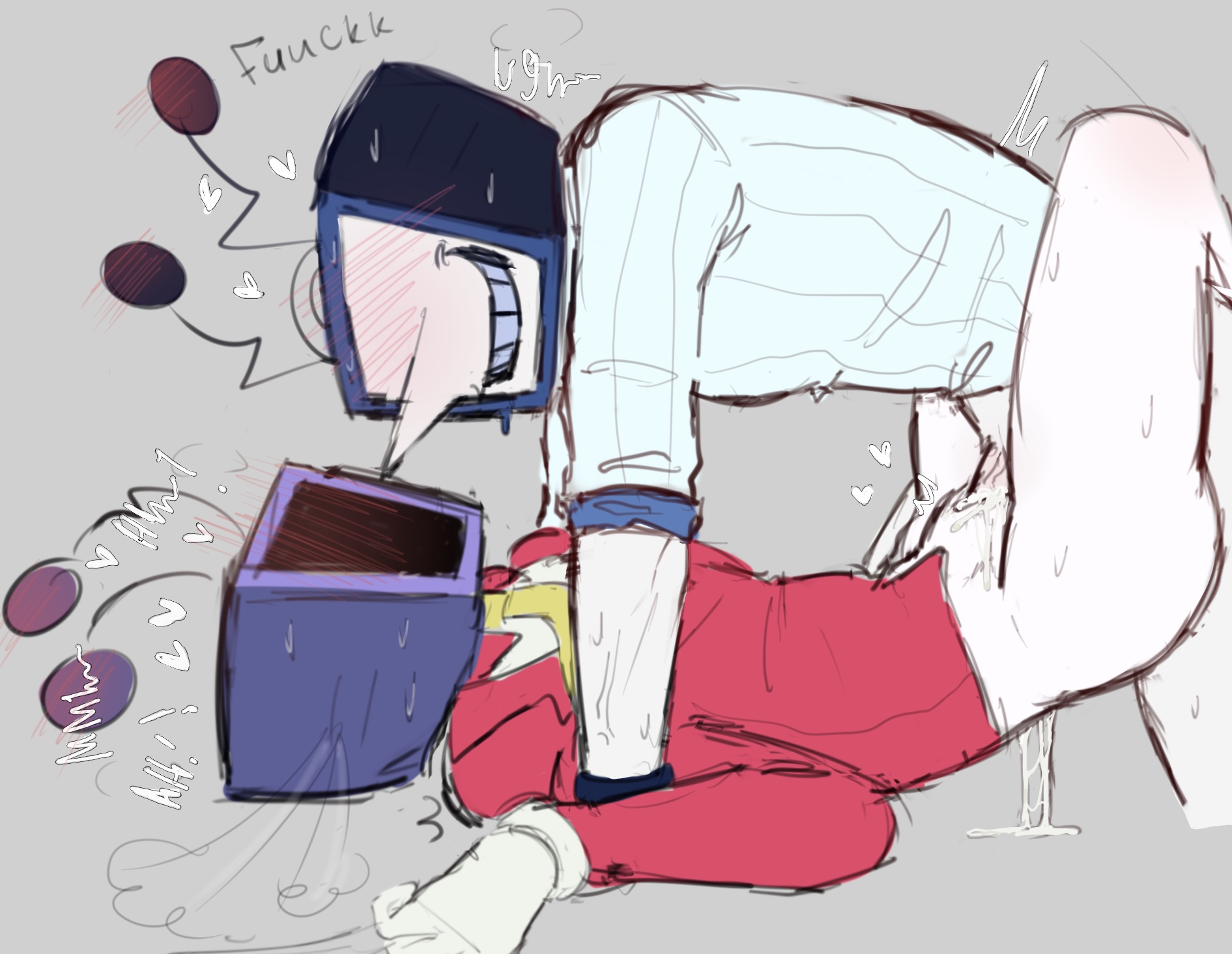 2males, cumpool, cuntboy, defernull, deltarune, object head, sarrwrr, selfcest, tenna (deltarune)