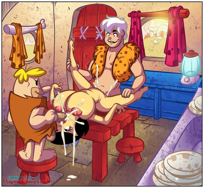 bamm-bamm_rubble barney_rubble betty_rubble big_breasts black_hair blue_eyes breasts creampie cum cum_in_mouth cum_in_pussy cum_inside family fellatio female hanna-barbera huge_breasts human husband_and_wife incest large_breasts laying_down laying_on_table male mmf_threesome mother_and_son nipples oral playfulhunnies spitroast spread_legs straight the_flintstones the_pebbles_and_bamm-bamm_show threesome uncensored