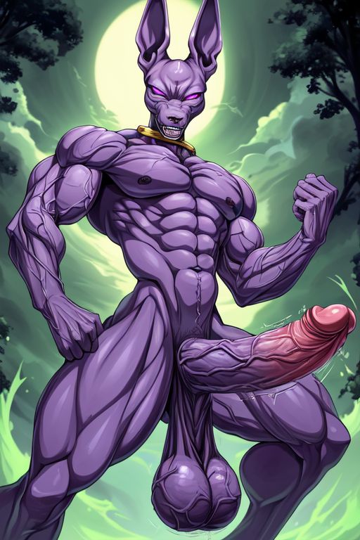 ai_generated balls beerus big_balls big_penis cat_humanoid cock cocky69 dragon_ball_super god_of_destruction hyper_penis muscular muscular_anthro muscular_male penis veins veiny_balls veiny_muscles veiny_penis zoophilia